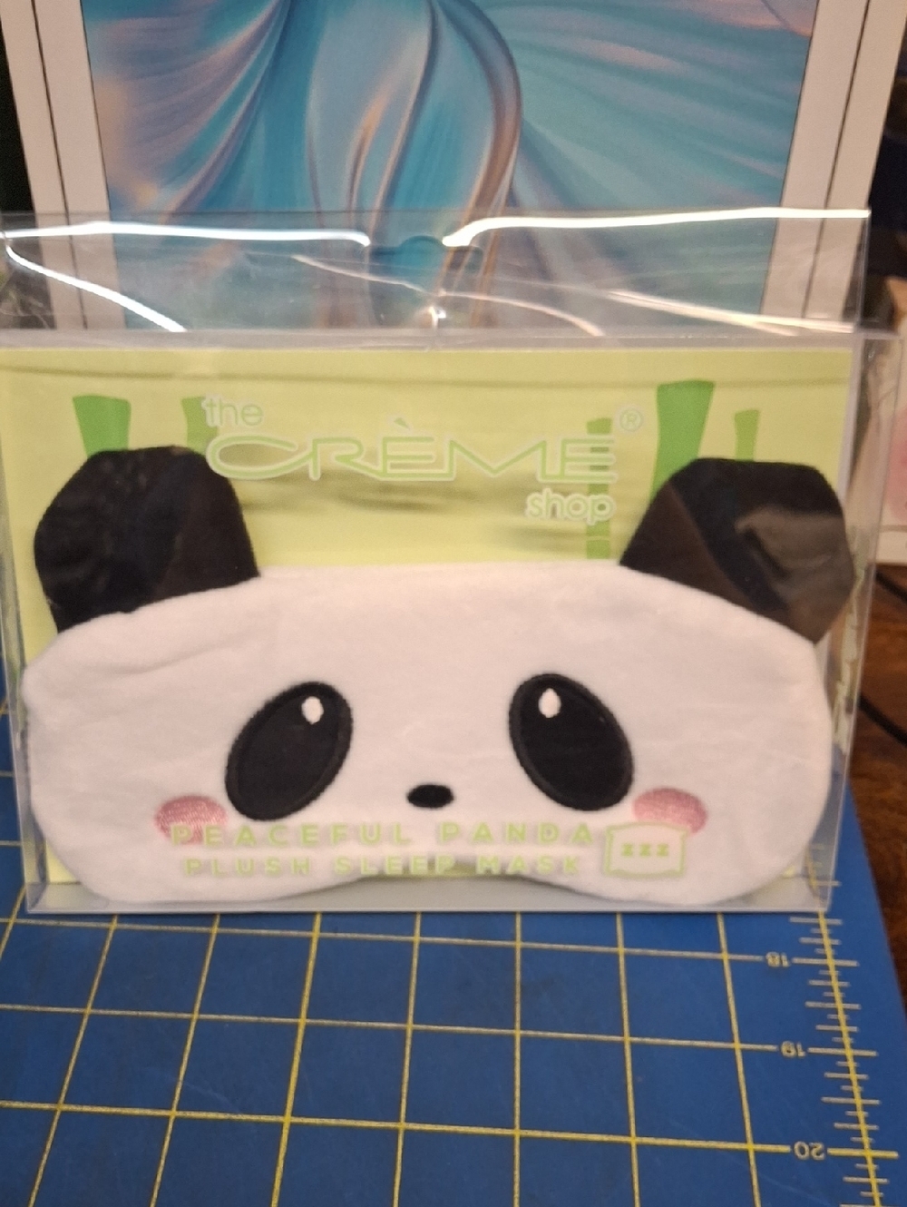 The Crème Shop Peaceful Panda Plush Sleep Mask New